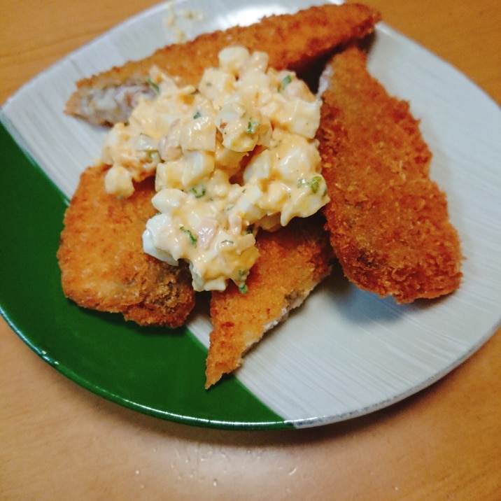 かますフライのタルタルソースのせ レシピ 作り方 By じゃが塩 楽天レシピ かますフライのタルタルソースのせ レシピ 作り方 By じゃが塩 楽天レシピ